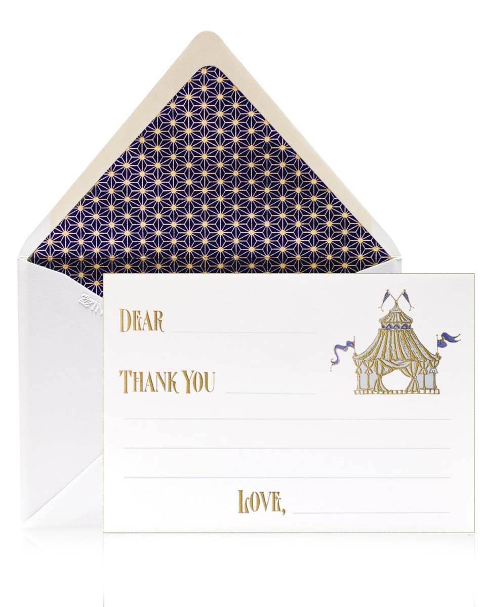 Circus Boy Thank You Cards, Box of 12
